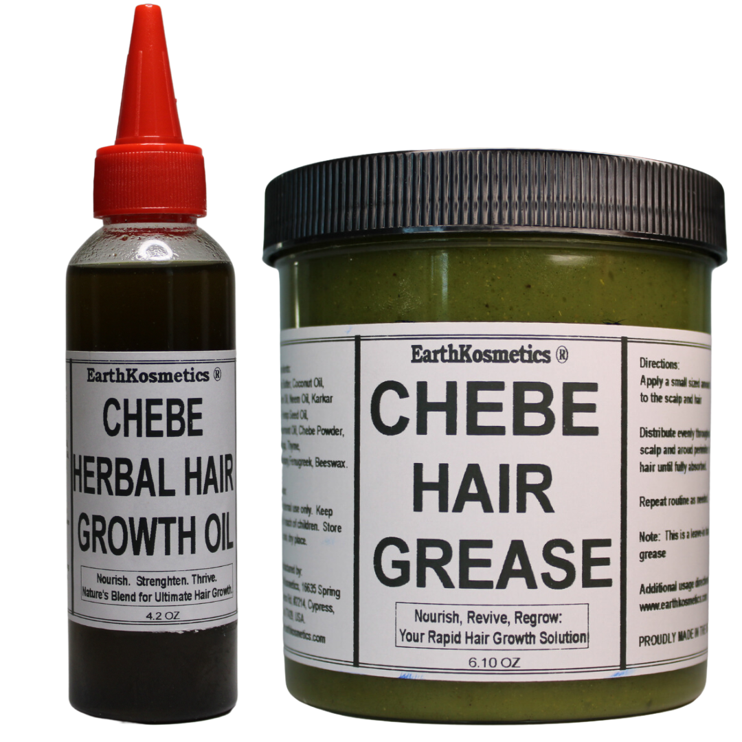 Hair Growth Starter Set 2 (Herbal Oil/Grease) – EarthKosmetics