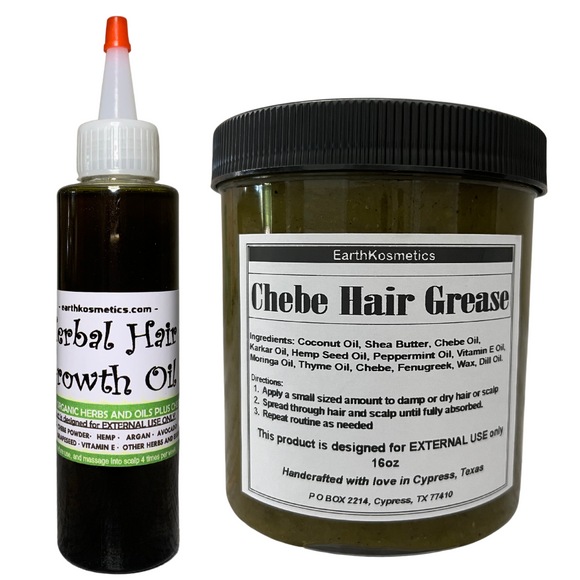 Hair Growth Starter Set 2 (Herbal Oil/Grease)