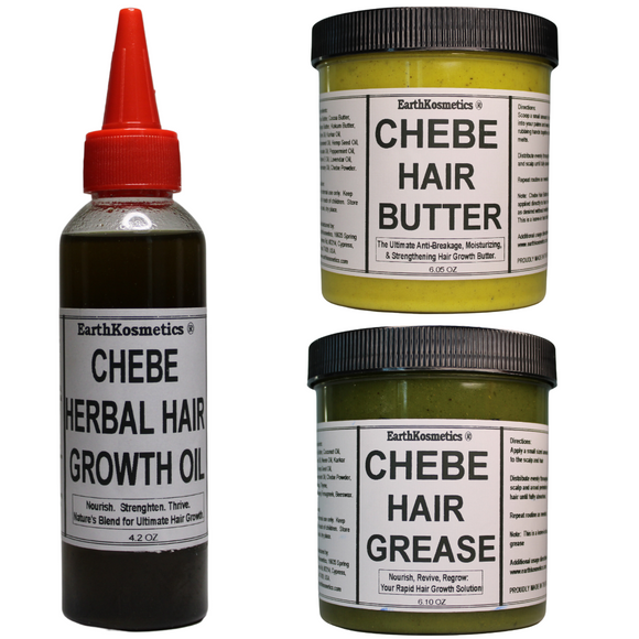 Hair Growth Trifecta Set (Herbal Oil/Butter/Grease)