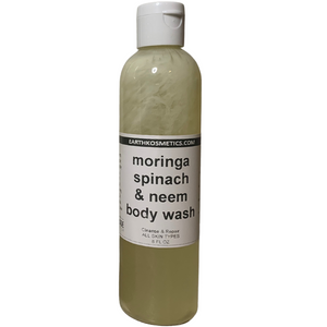 Gel douche au moringa, aux épinards et au neem