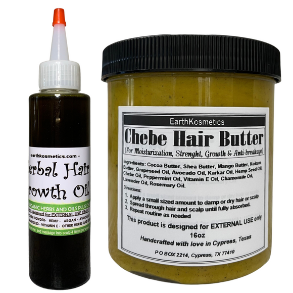 Hair Growth Starter Set 1 (Herbal Oil/Butter)